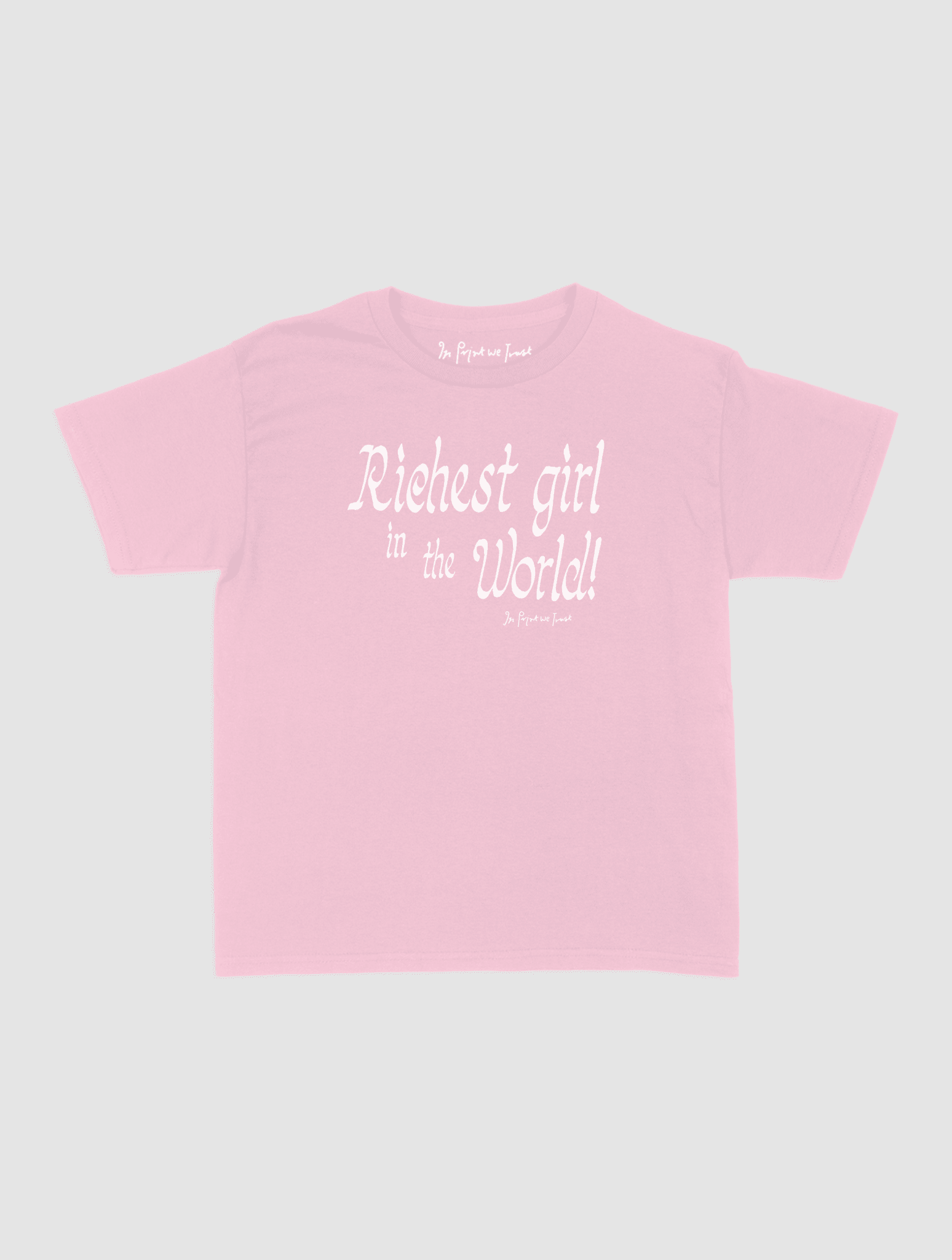 richest girl baby tee - In Print We Trust