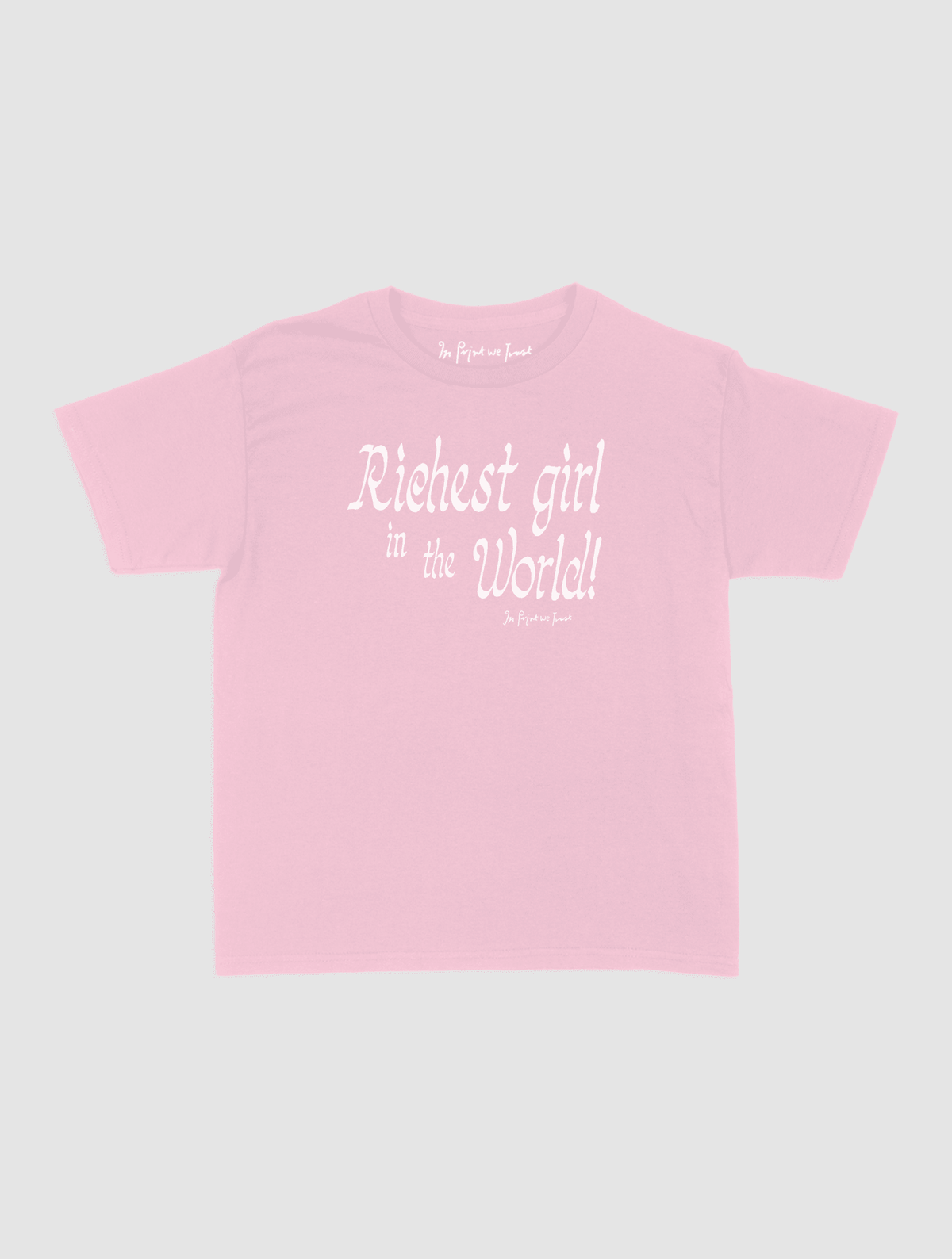 richest girl baby tee - In Print We Trust