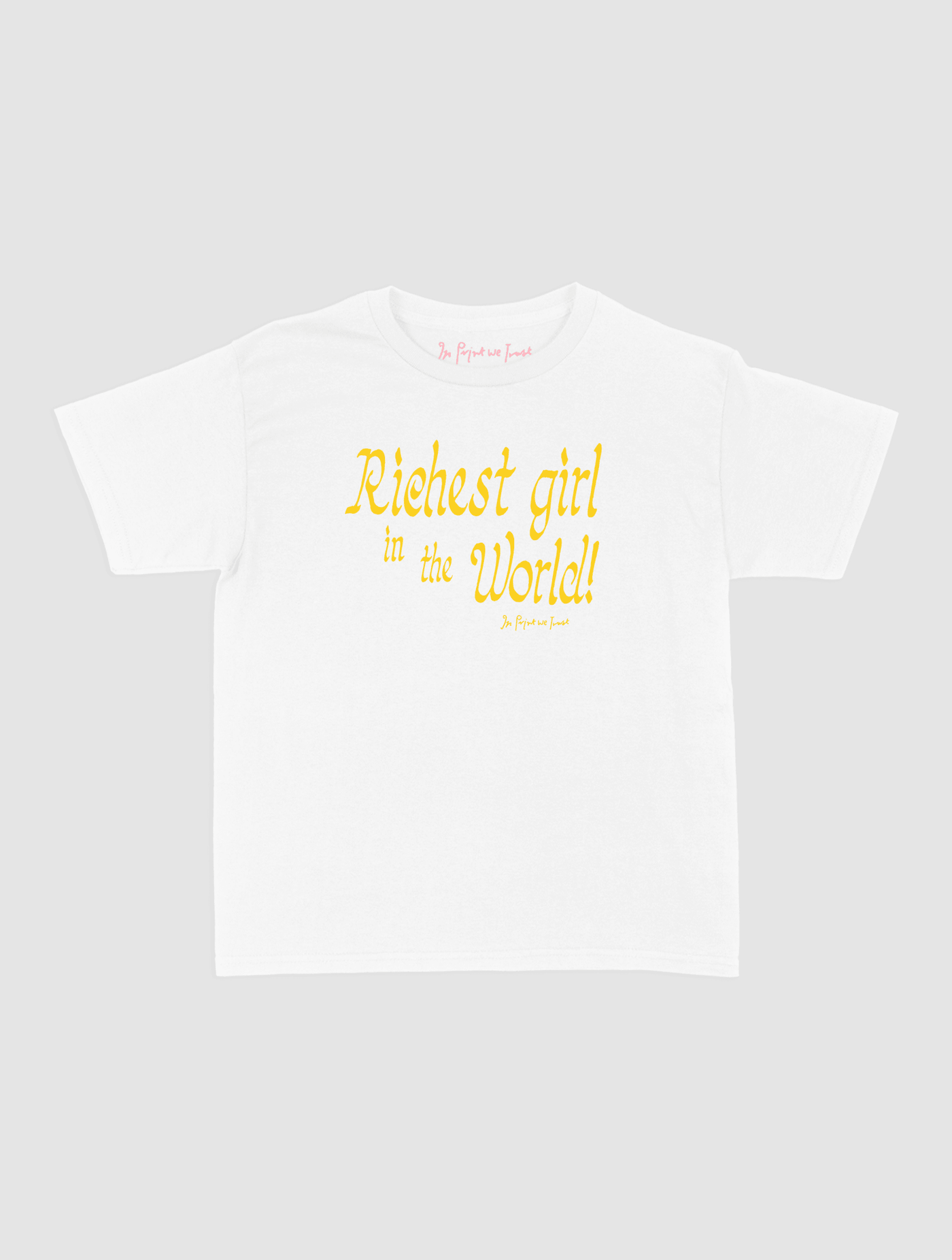 richest girl baby tee - In Print We Trust