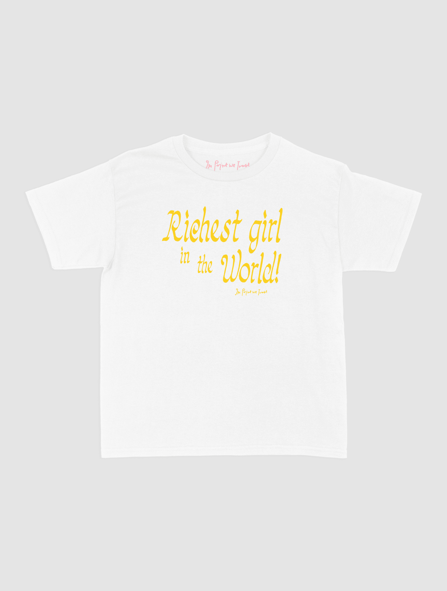 richest girl baby tee - In Print We Trust