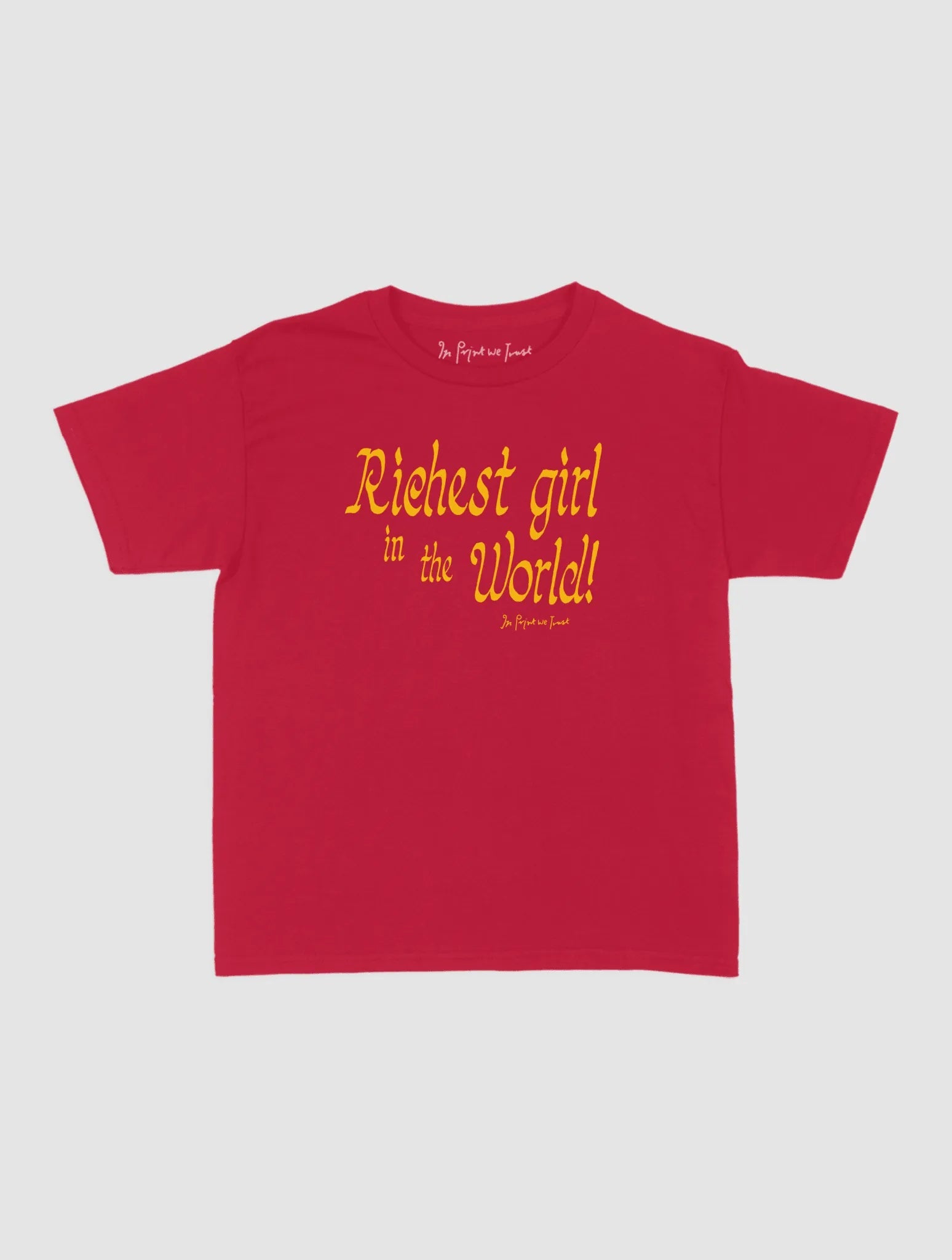 richest girl baby tee - In Print We Trust