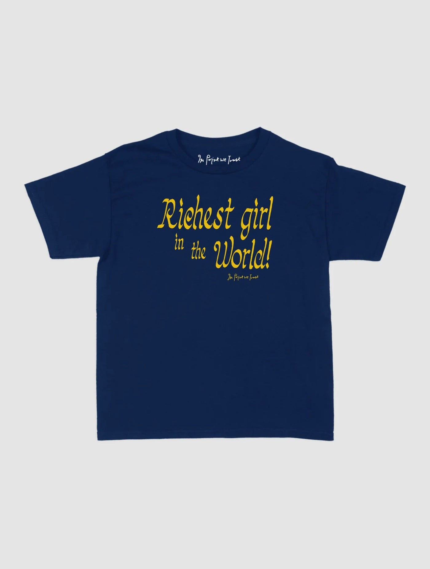 richest girl baby tee - In Print We Trust