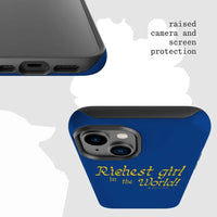 richest girl tough iPhone case - In Print We Trust
