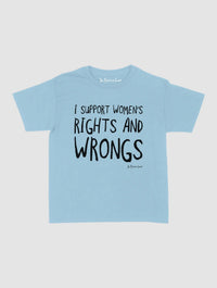 rights and wrongs baby tee - In Print We Trust
