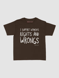 rights and wrongs baby tee - In Print We Trust