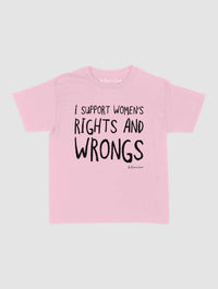 rights and wrongs baby tee - In Print We Trust
