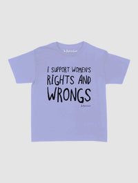 rights and wrongs baby tee - In Print We Trust