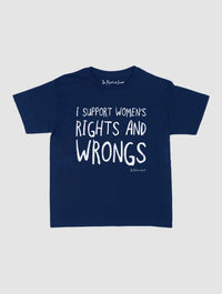 rights and wrongs baby tee - In Print We Trust