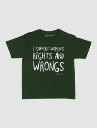 rights and wrongs baby tee - In Print We Trust