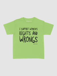 rights and wrongs baby tee - In Print We Trust