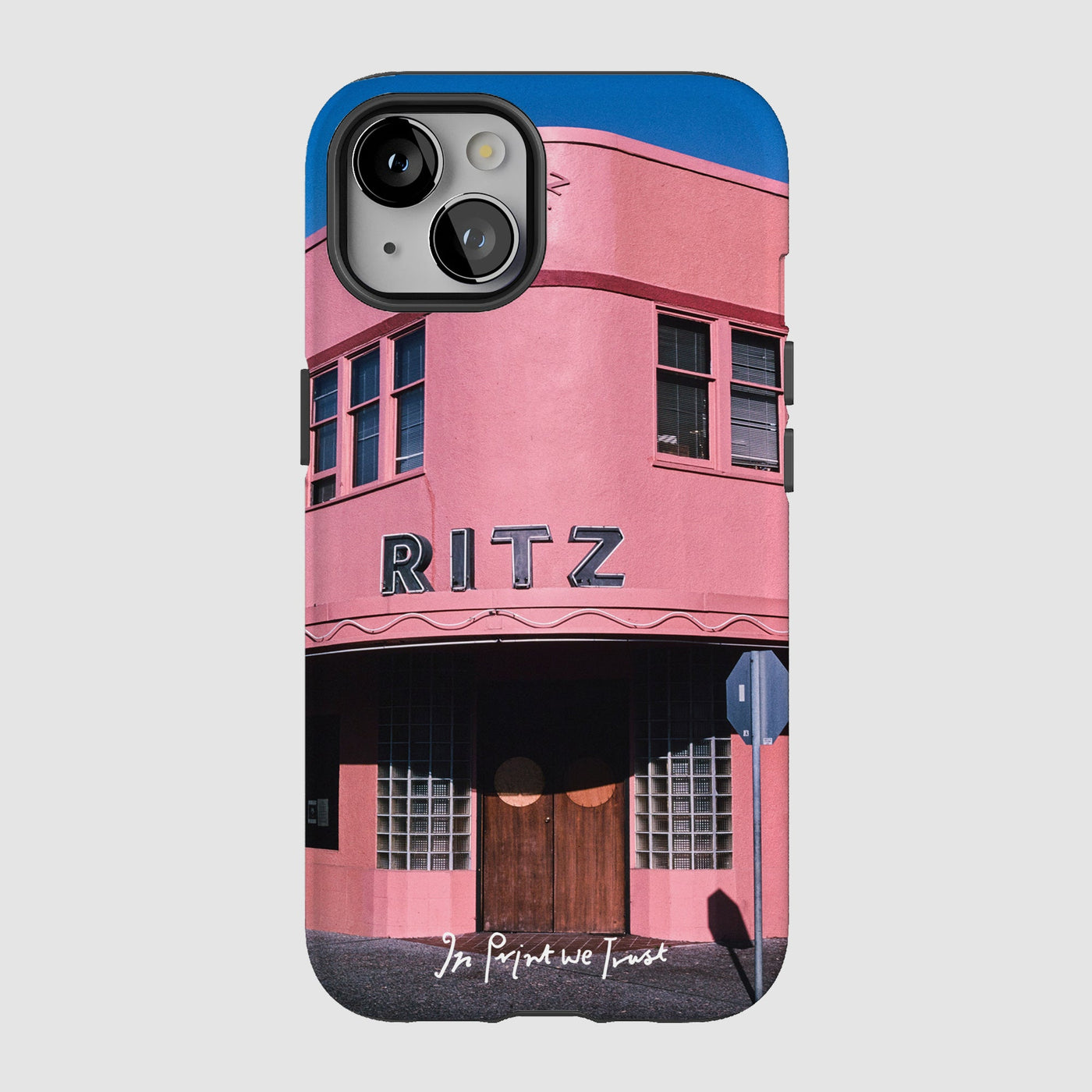 ritz tough iPhone case - In Print We Trust