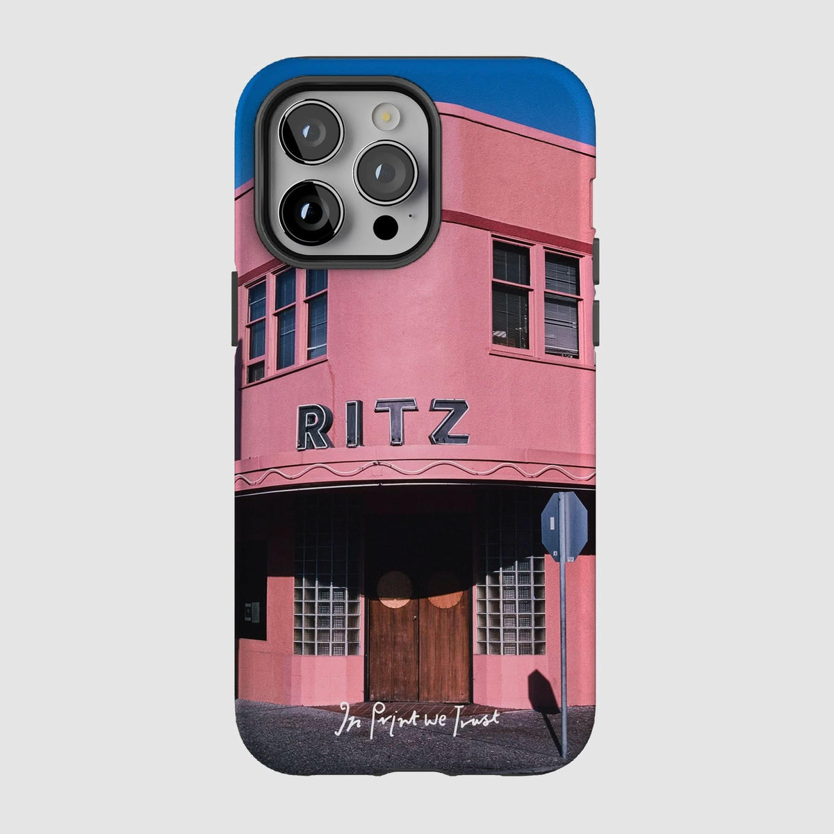 ritz tough iPhone case - In Print We Trust