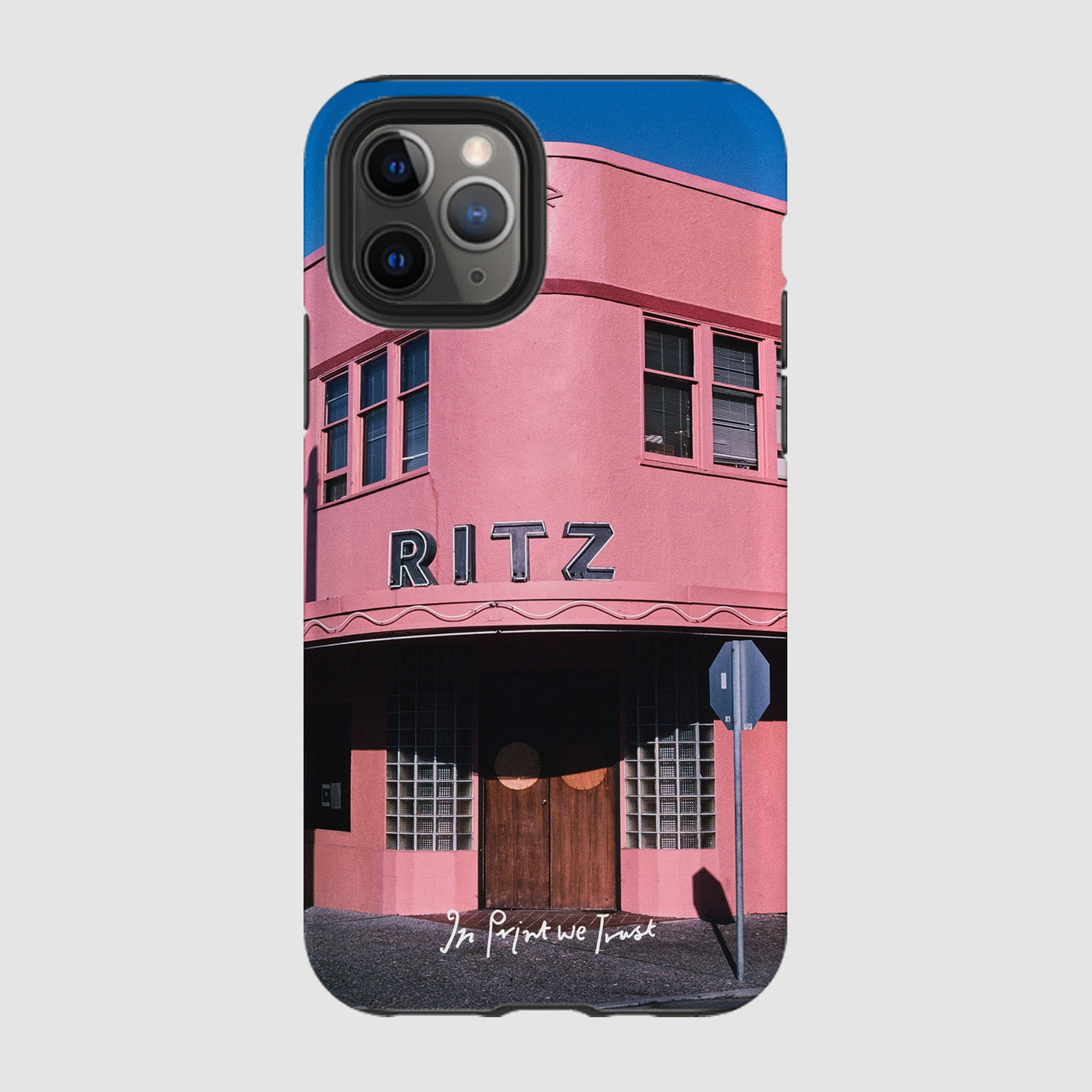 ritz tough iPhone case - In Print We Trust