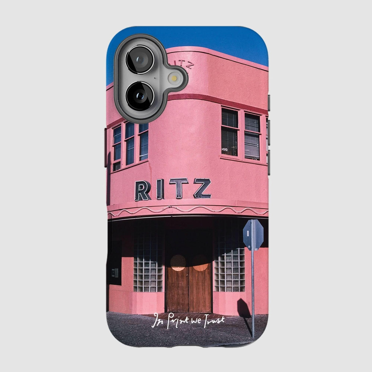 ritz tough iPhone case - In Print We Trust