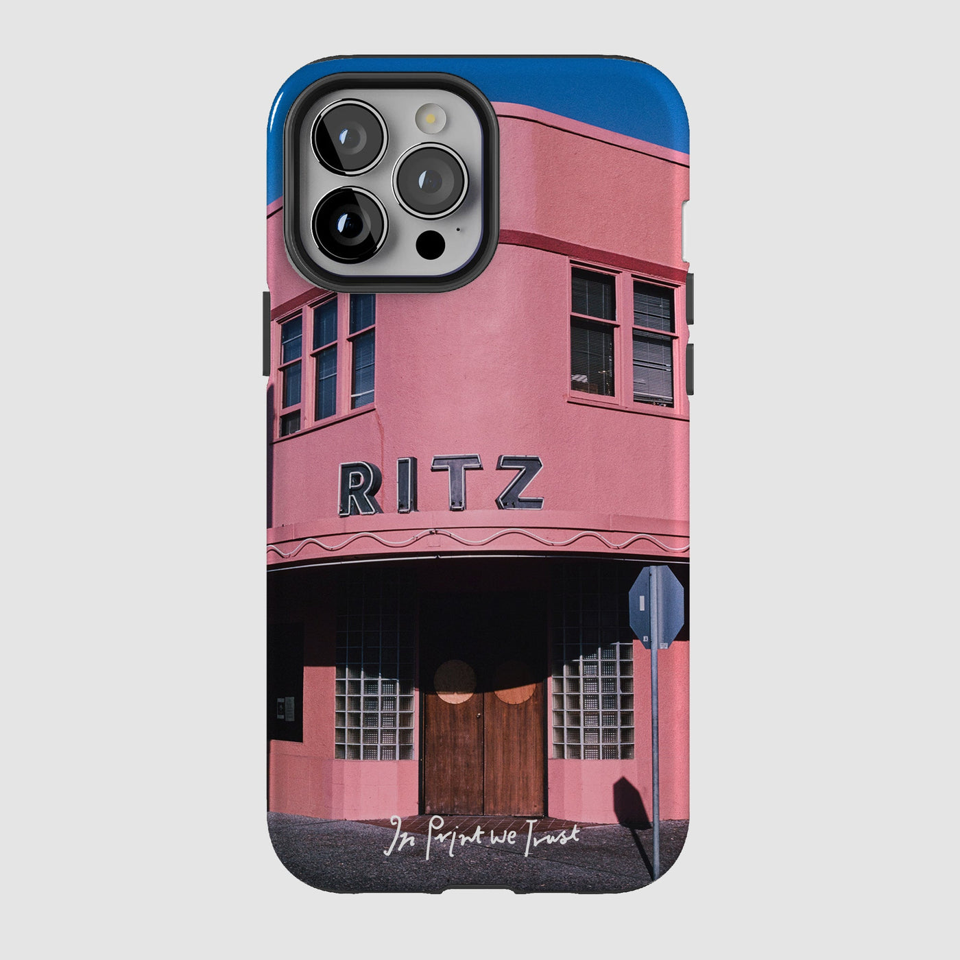 ritz tough iPhone case - In Print We Trust