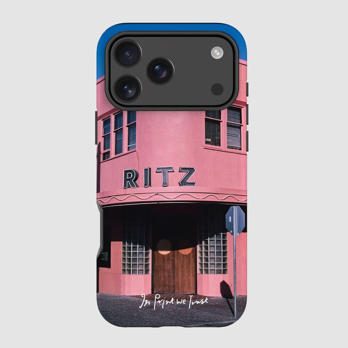 ritz tough iPhone case - In Print We Trust