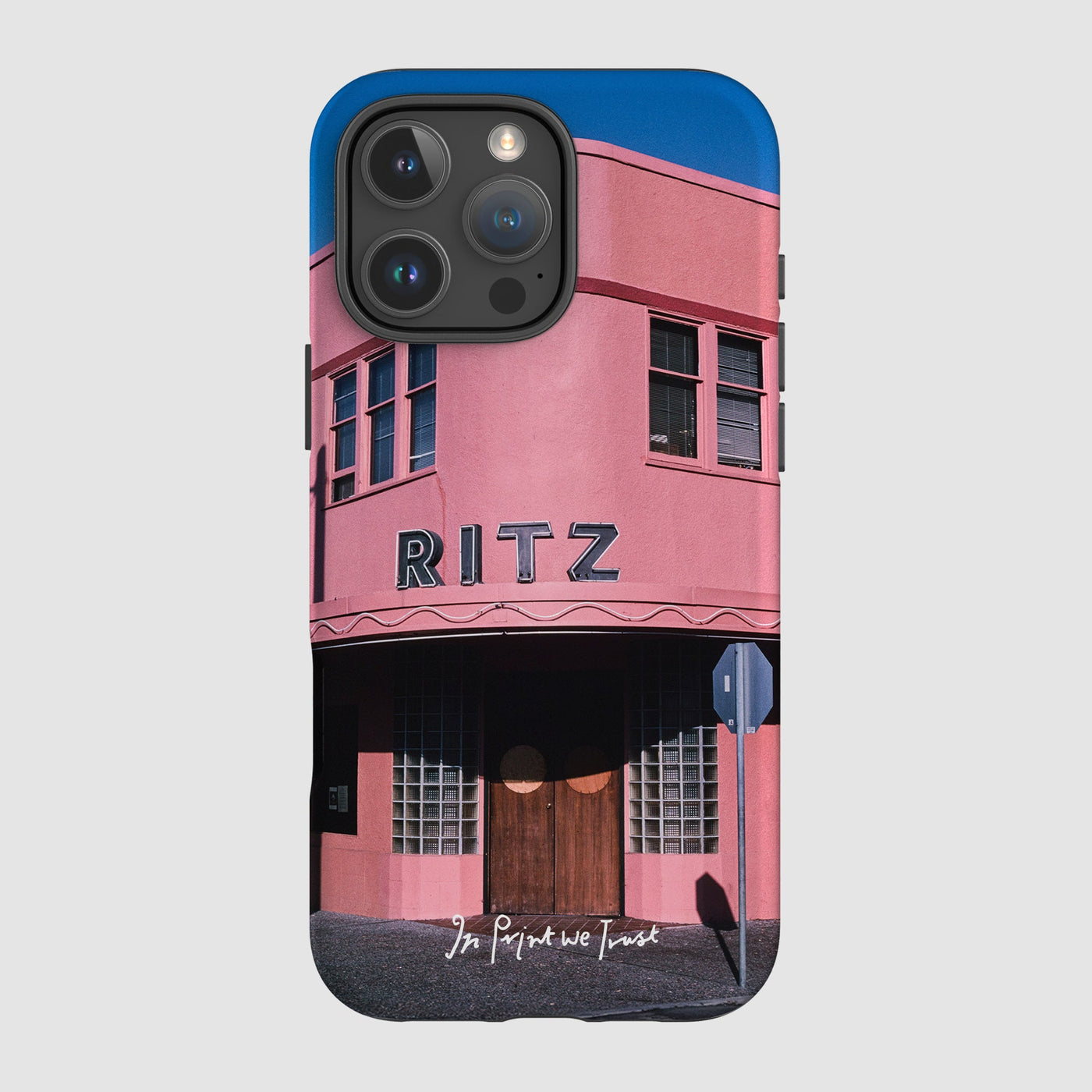 ritz tough iPhone case - In Print We Trust