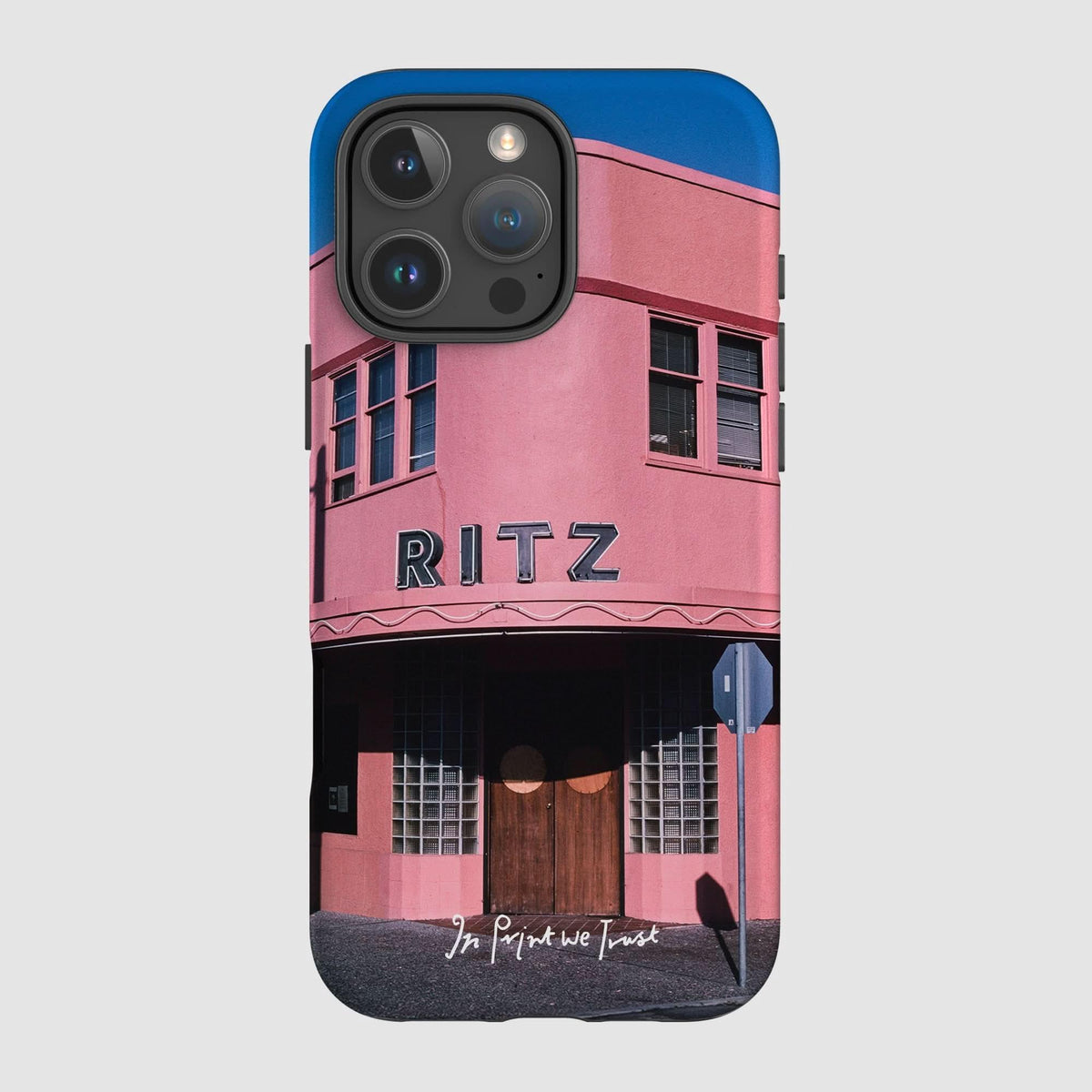 ritz tough iPhone case - In Print We Trust