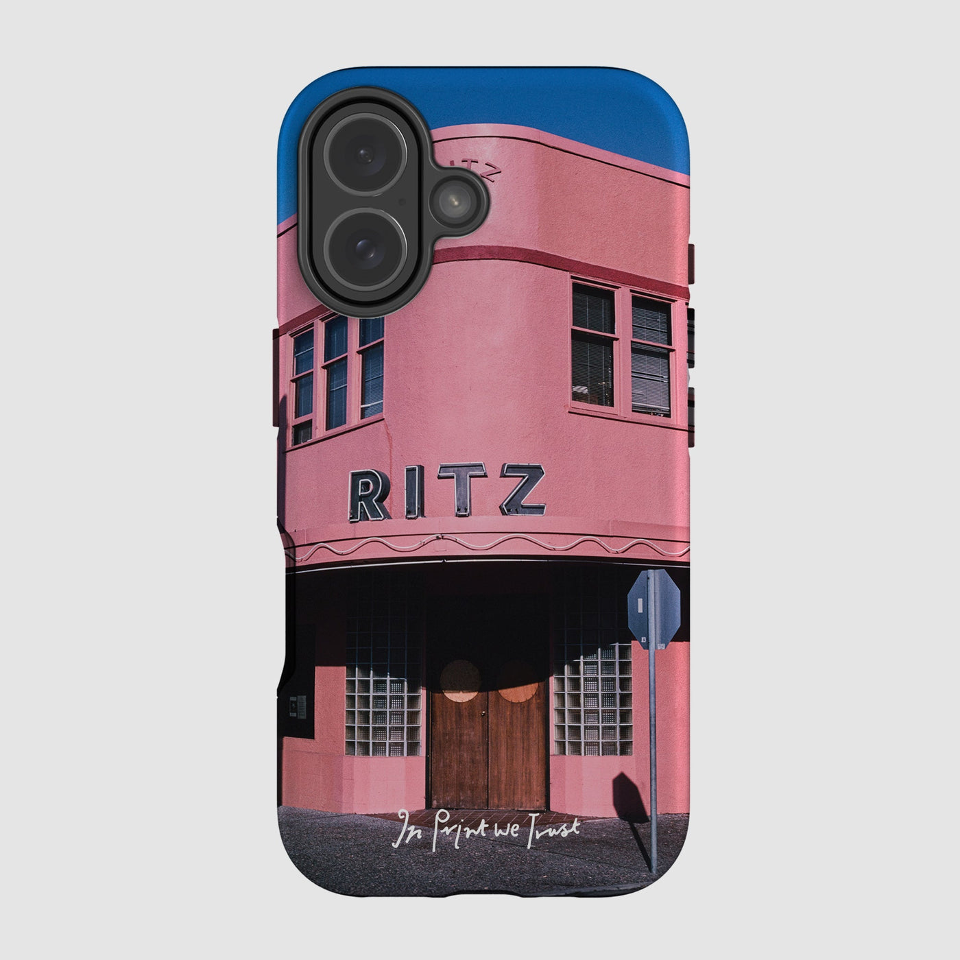 ritz tough iPhone case - In Print We Trust