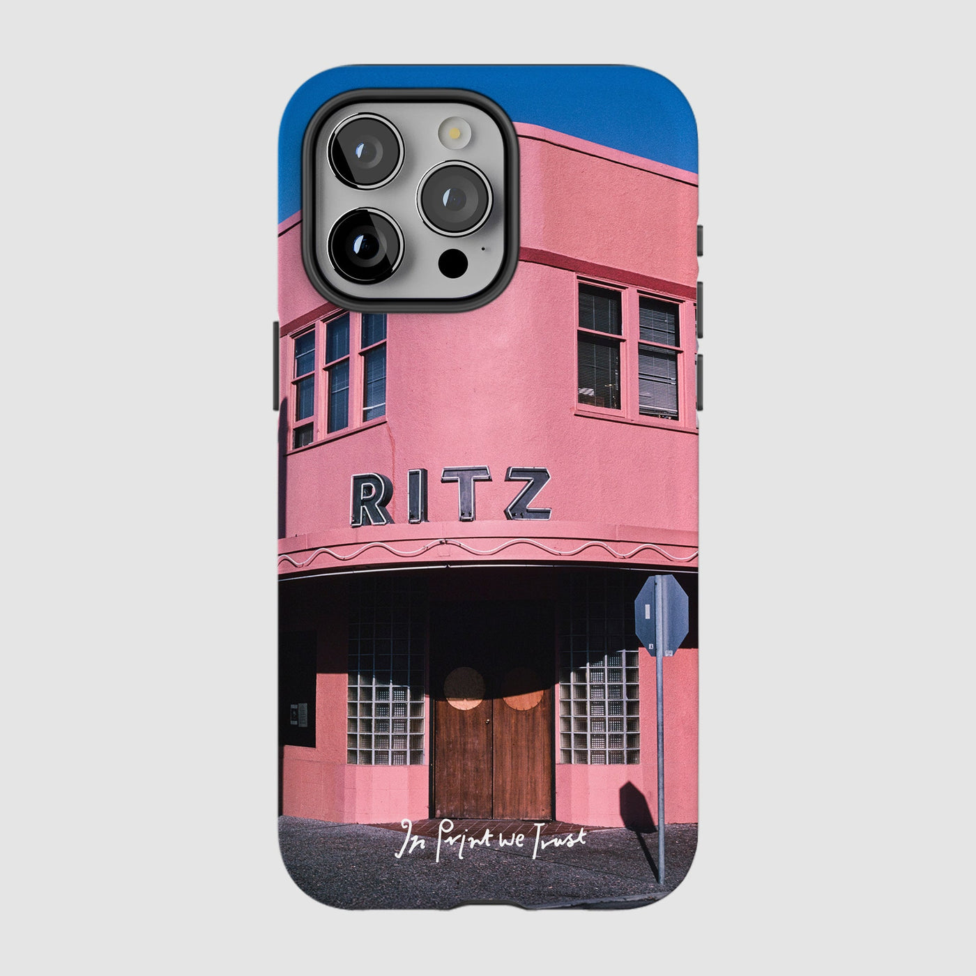 ritz tough iPhone case - In Print We Trust