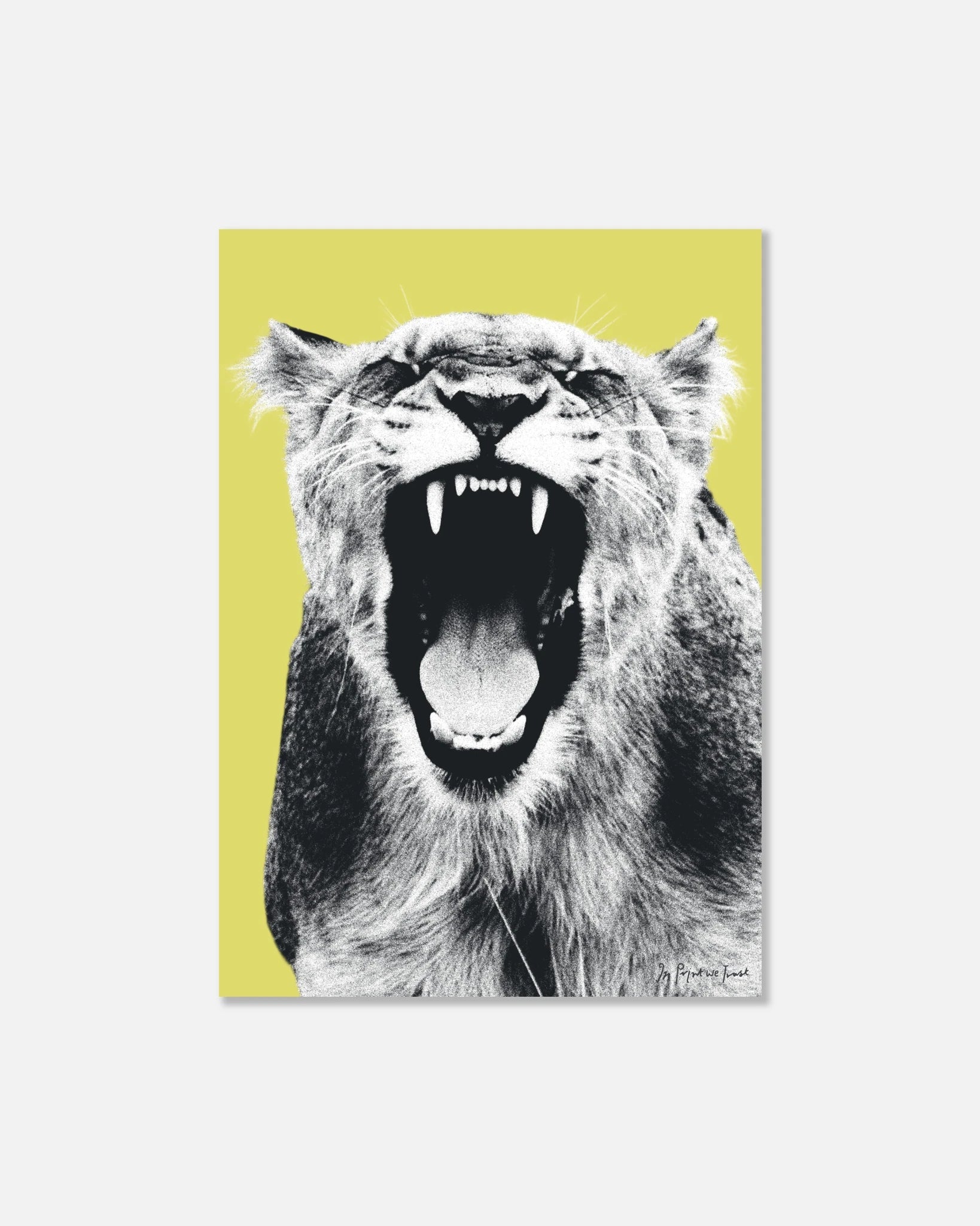 roar poster print - In Print We Trust