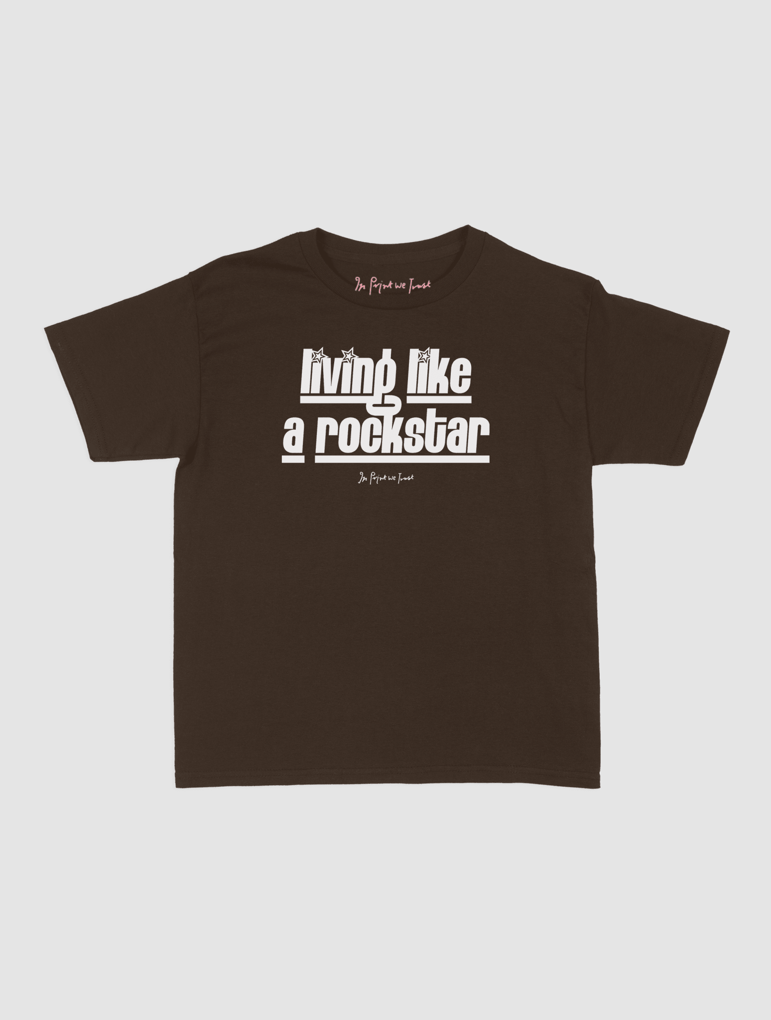 rockstar baby tee - In Print We Trust