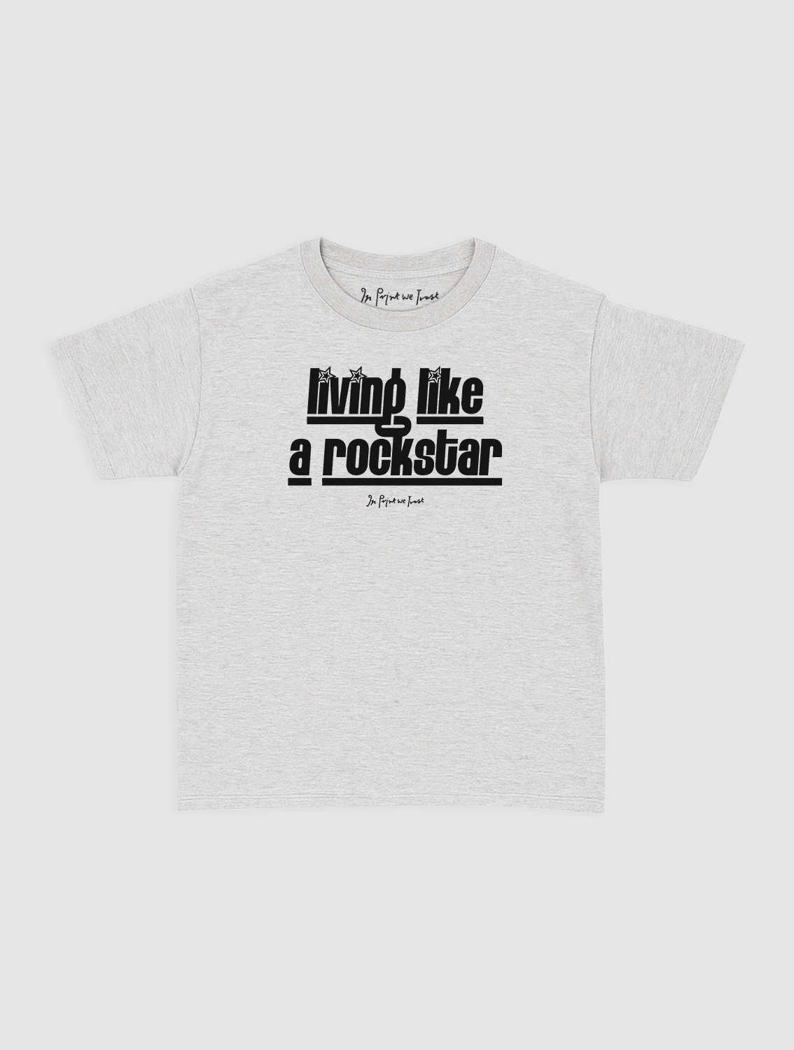 rockstar baby tee - In Print We Trust