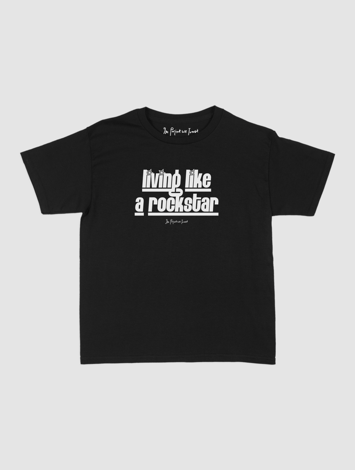 rockstar baby tee - In Print We Trust
