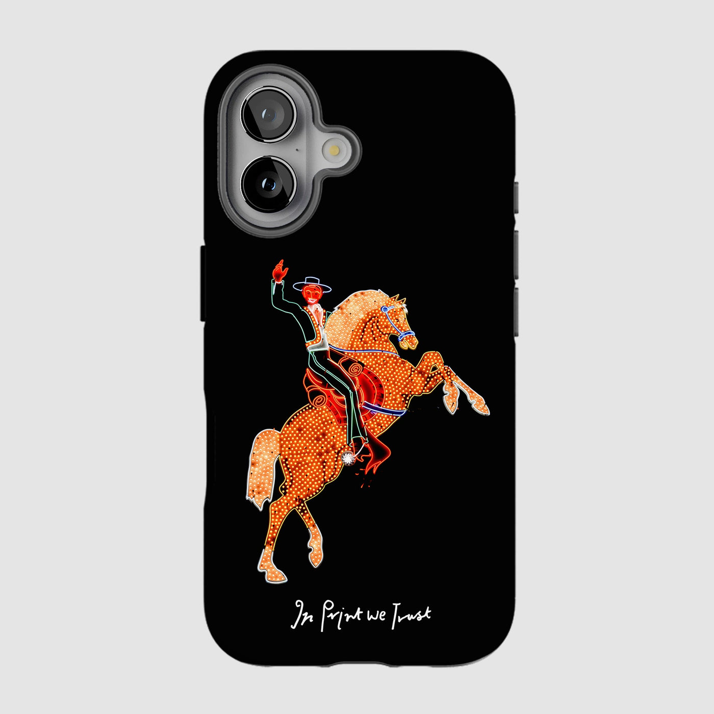 rodeo tough iPhone case - In Print We Trust