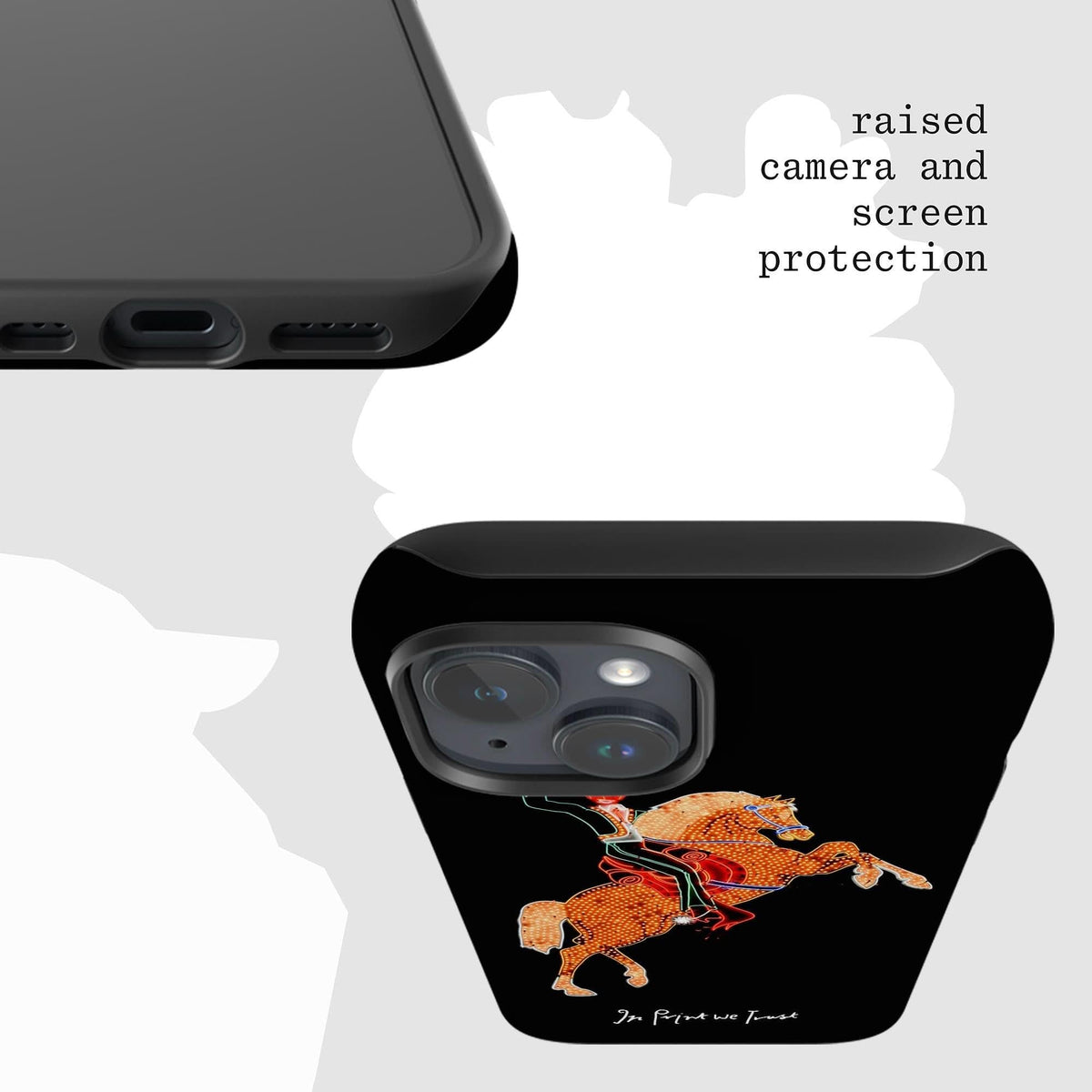 rodeo tough iPhone case - In Print We Trust