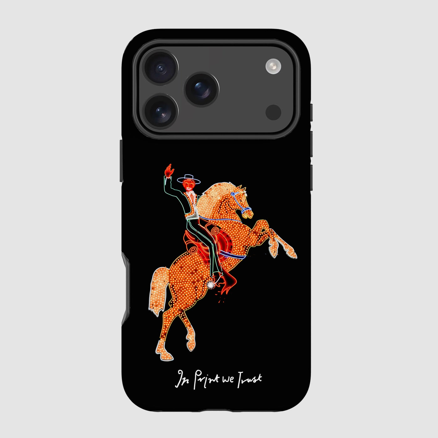 rodeo tough iPhone case - In Print We Trust