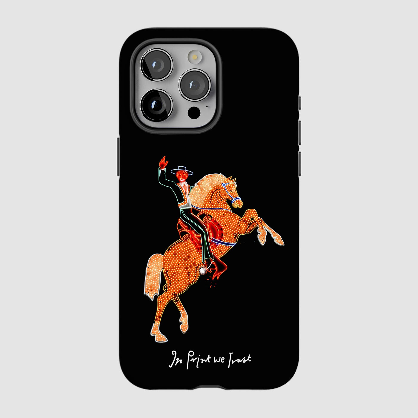 rodeo tough iPhone case - In Print We Trust