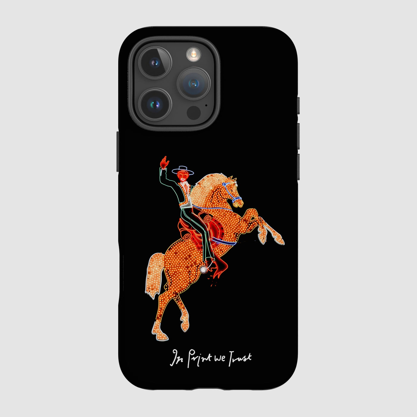 rodeo tough iPhone case - In Print We Trust