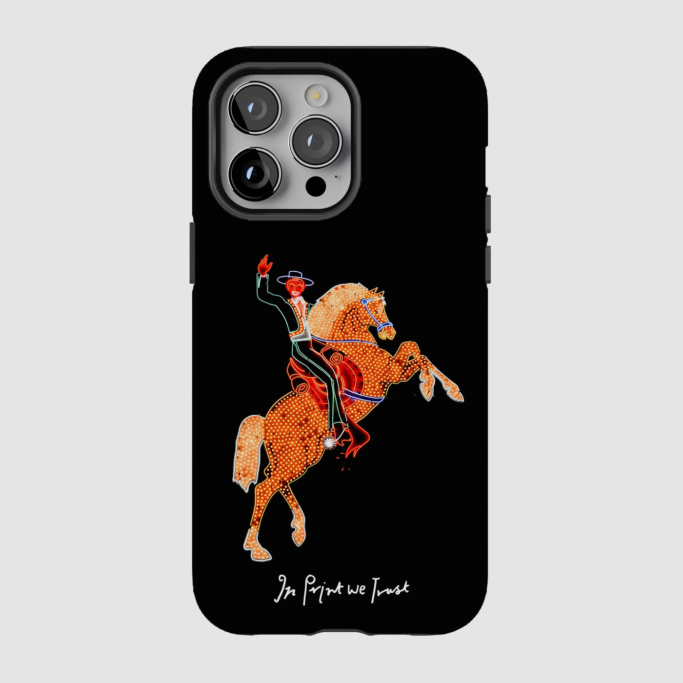 rodeo tough iPhone case - In Print We Trust