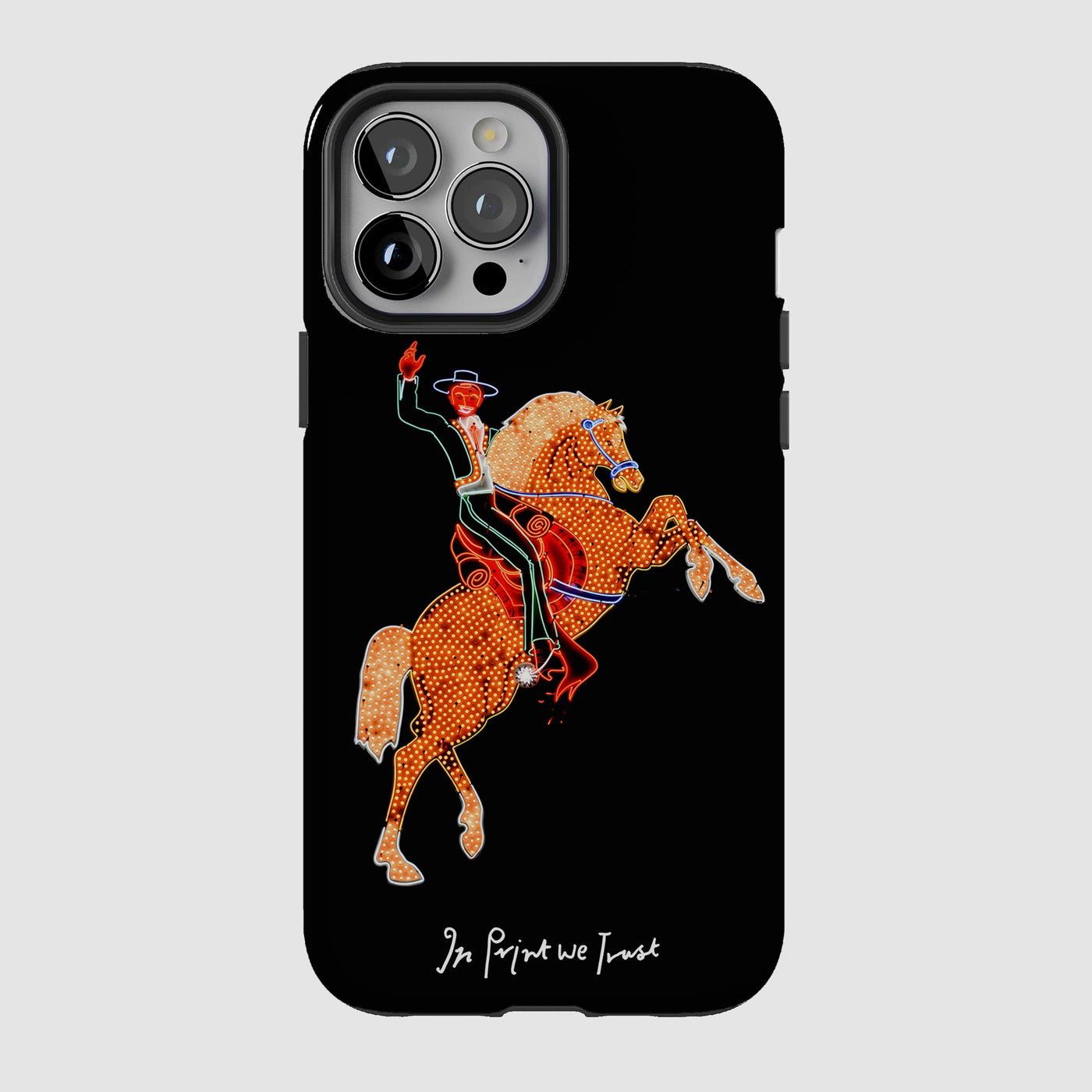 rodeo tough iPhone case - In Print We Trust
