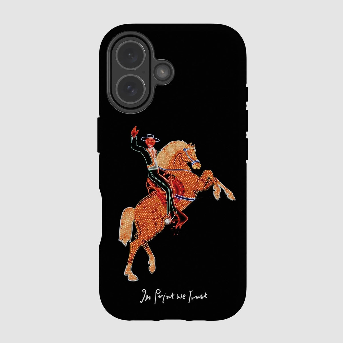 rodeo tough iPhone case - In Print We Trust