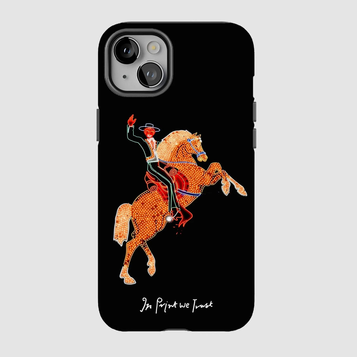 rodeo tough iPhone case - In Print We Trust