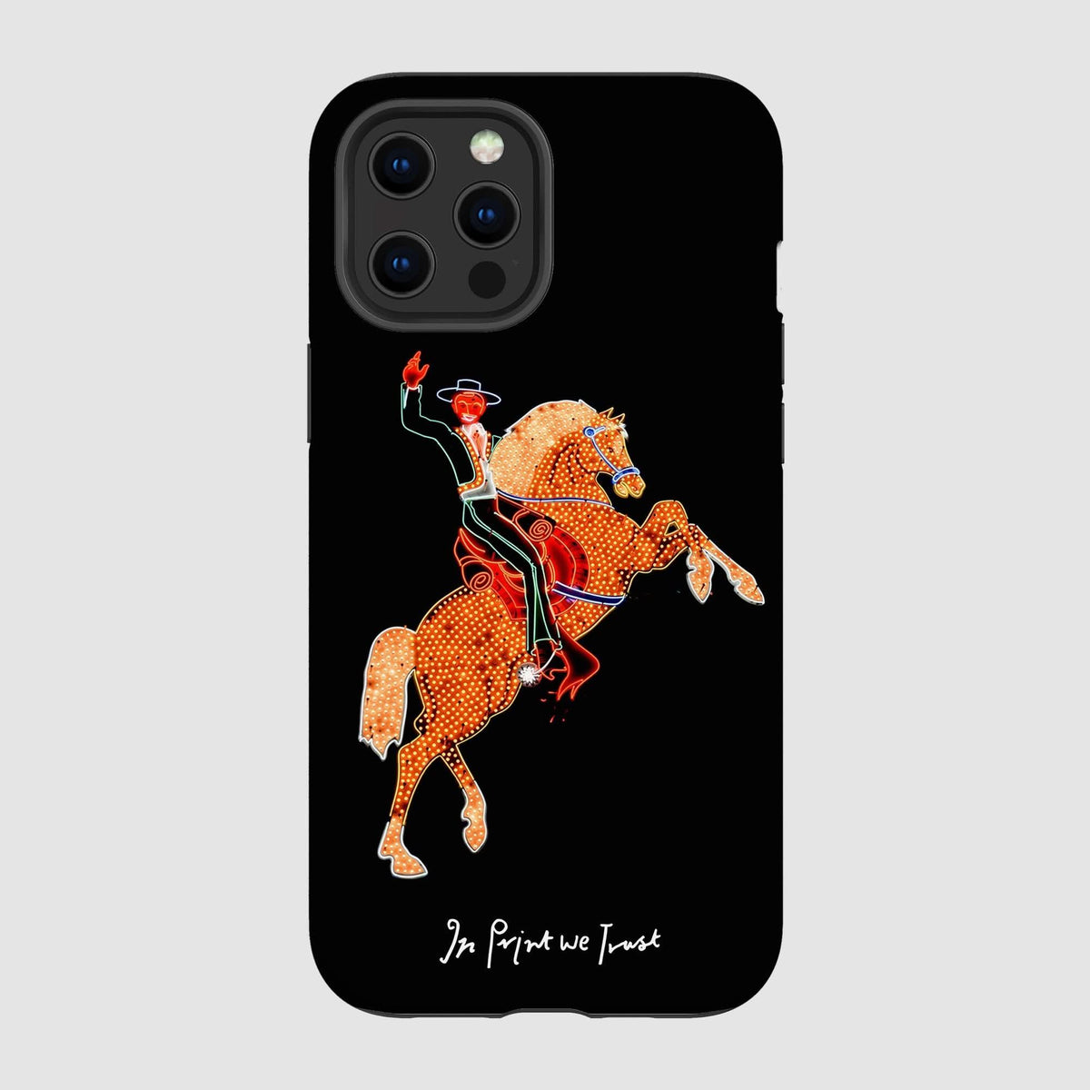 rodeo tough iPhone case - In Print We Trust