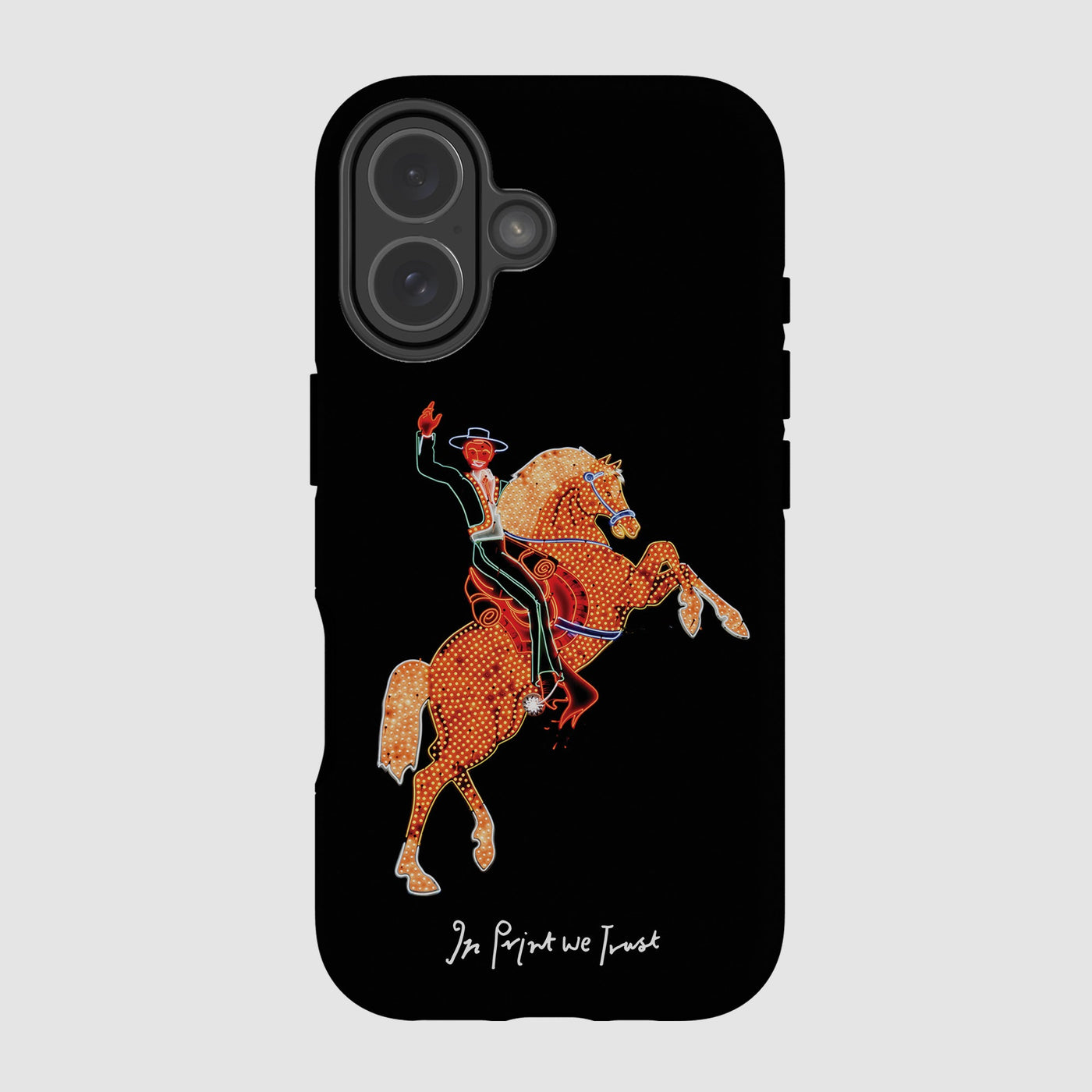 rodeo tough iPhone case - In Print We Trust