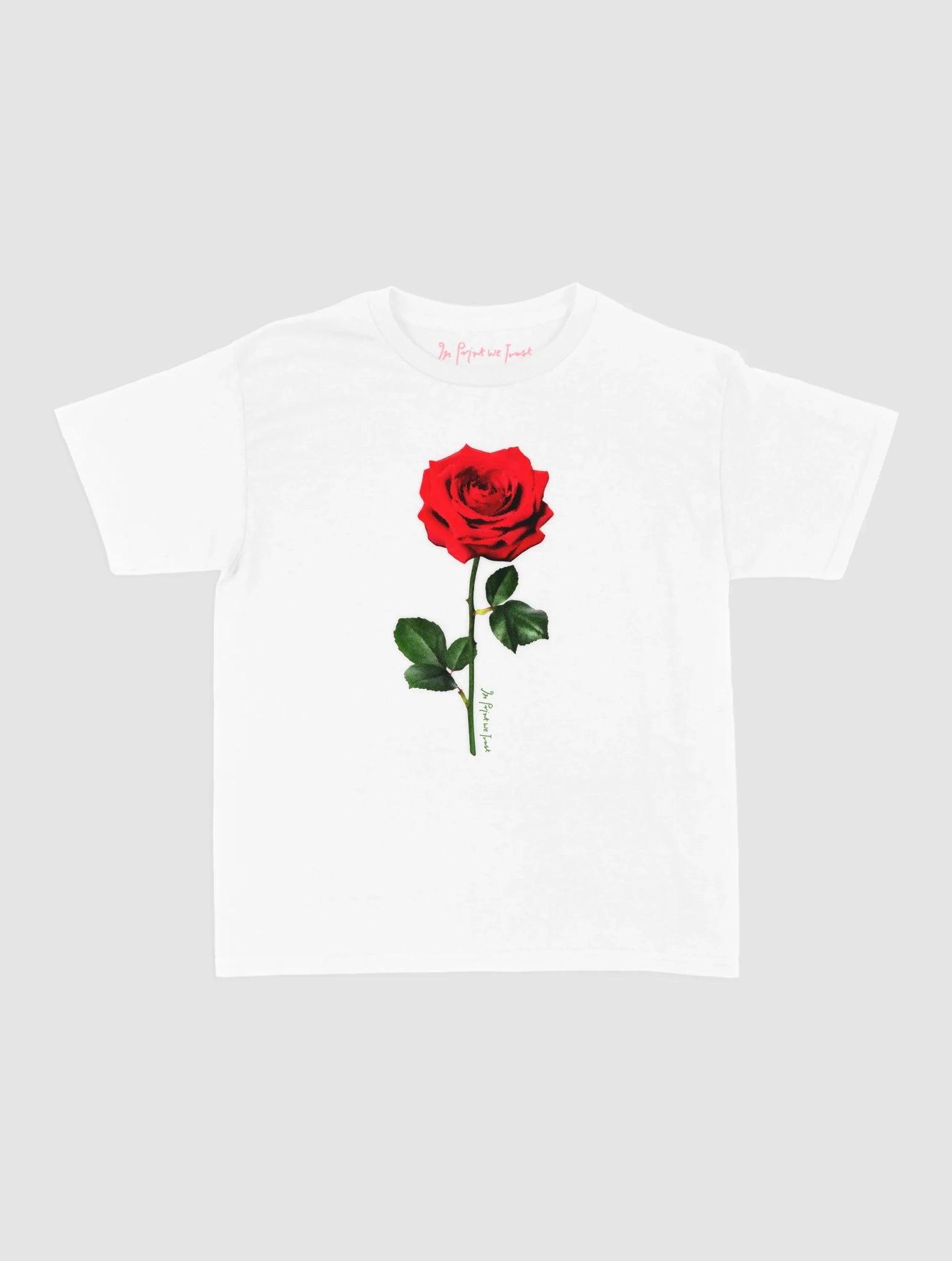 rose baby tee - In Print We Trust