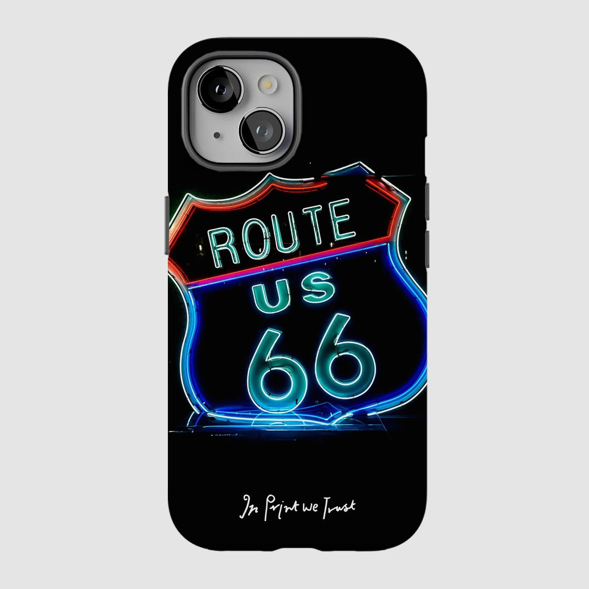 route 66 tough iPhone case - In Print We Trust
