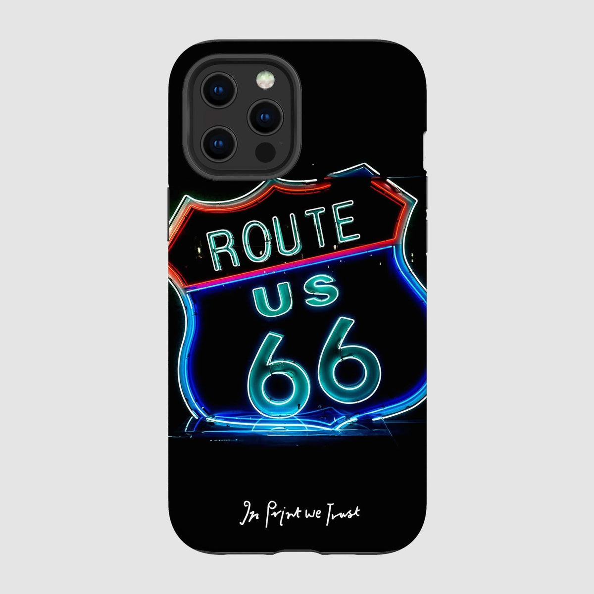 route 66 tough iPhone case - In Print We Trust