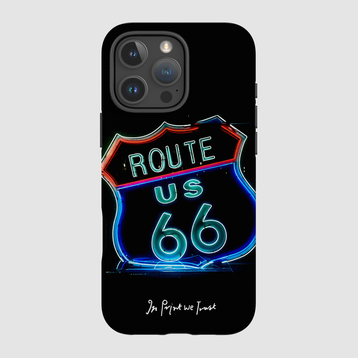 route 66 tough iPhone case - In Print We Trust