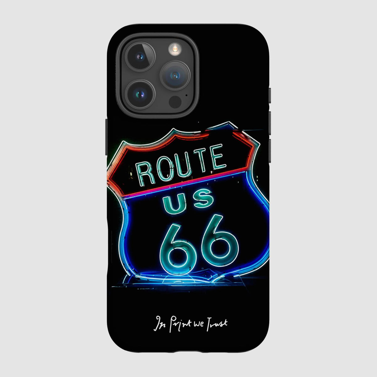 route 66 tough iPhone case - In Print We Trust