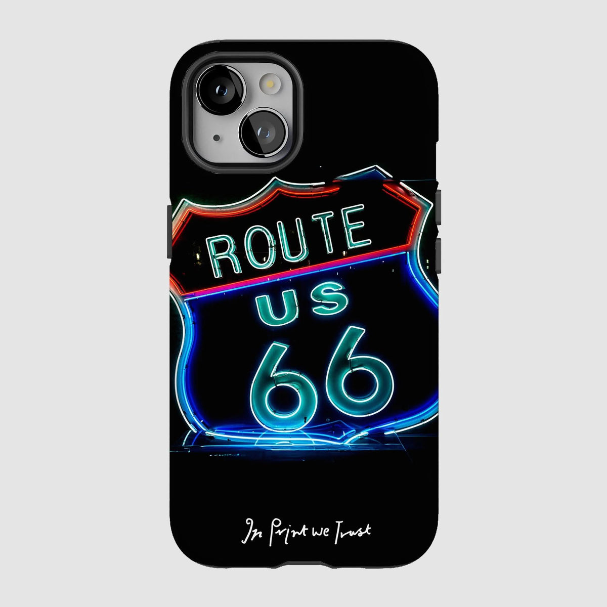 route 66 tough iPhone case - In Print We Trust