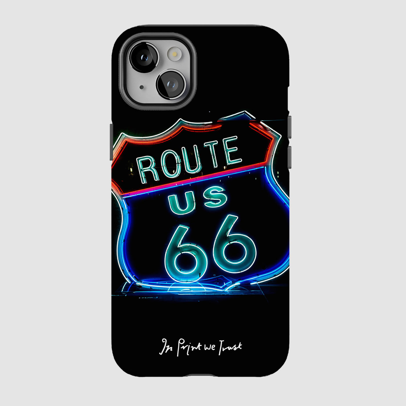 route 66 tough iPhone case - In Print We Trust