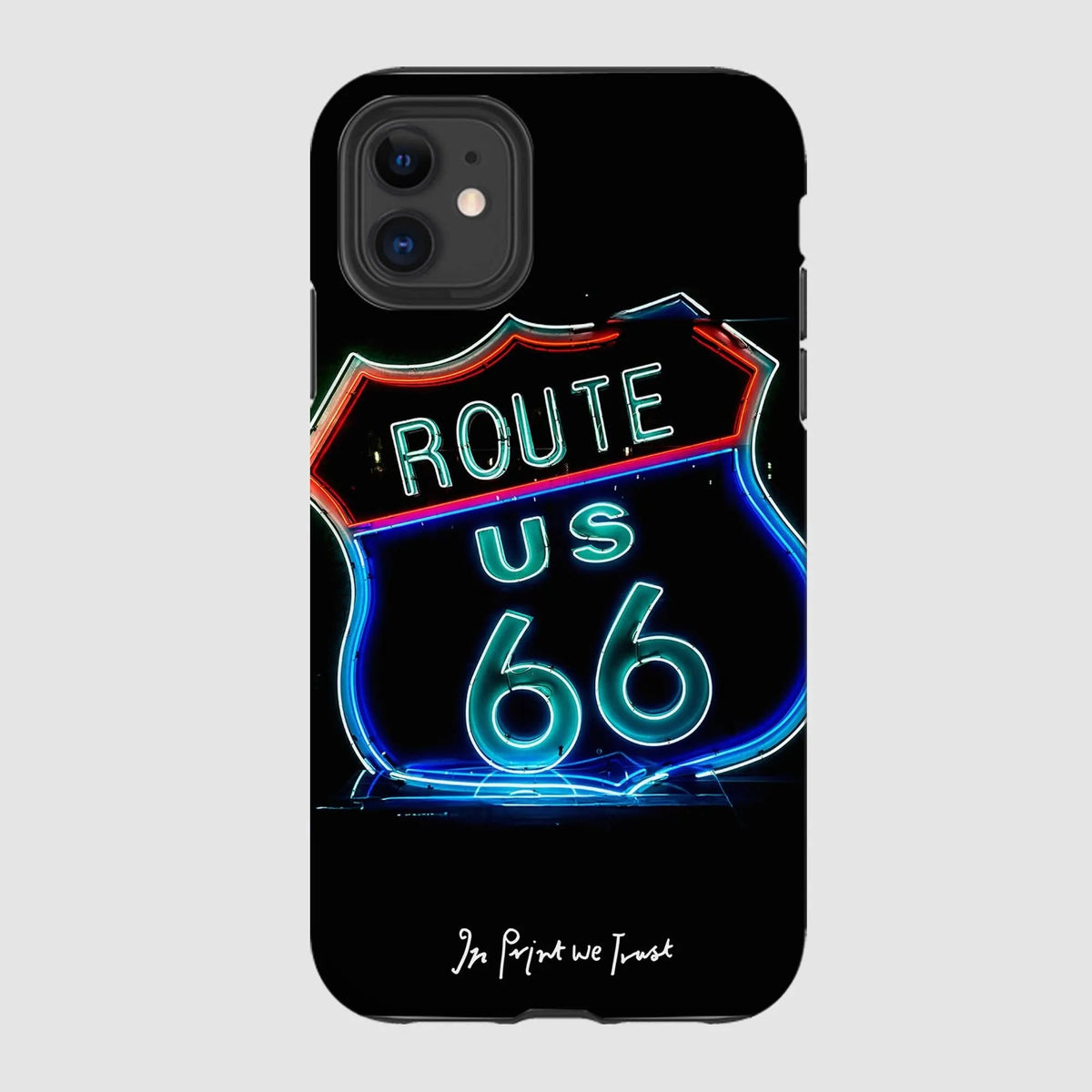 route 66 tough iPhone case - In Print We Trust