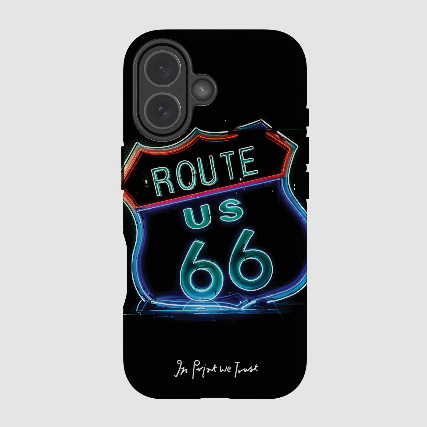 route 66 tough iPhone case - In Print We Trust