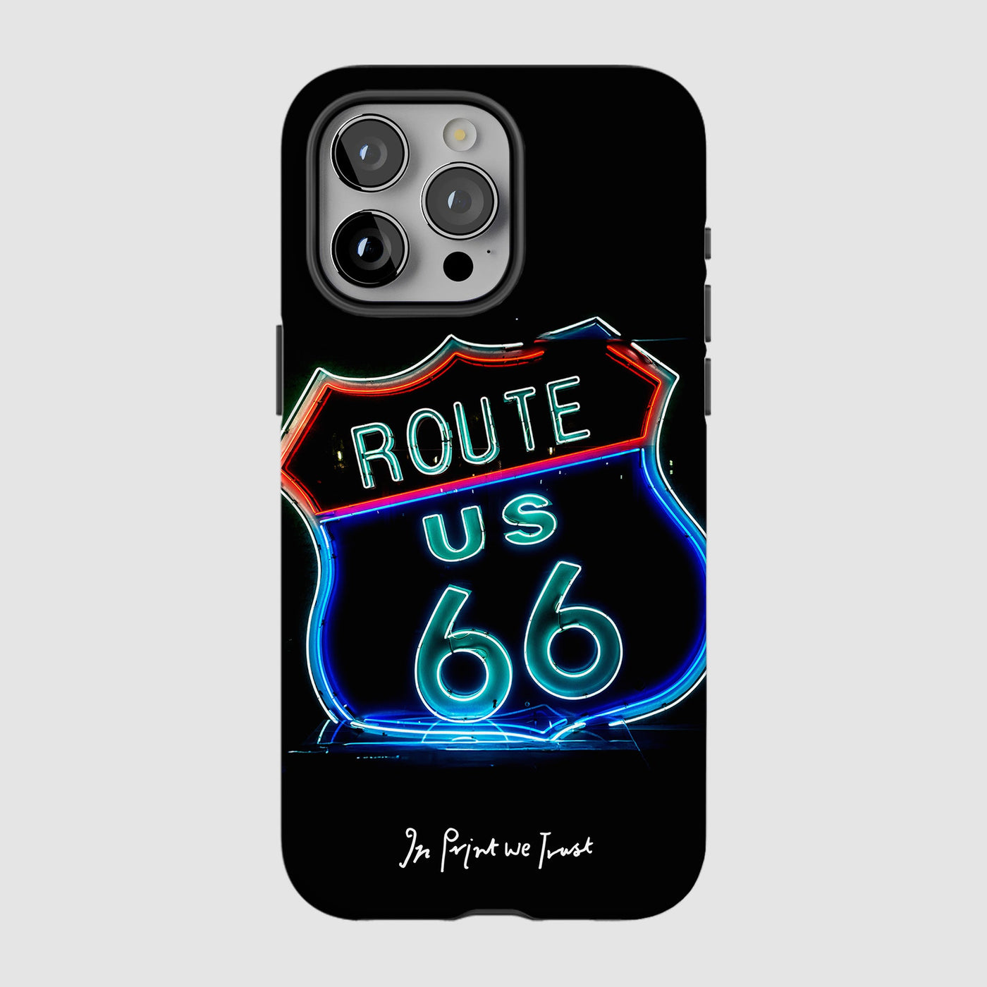 route 66 tough iPhone case - In Print We Trust