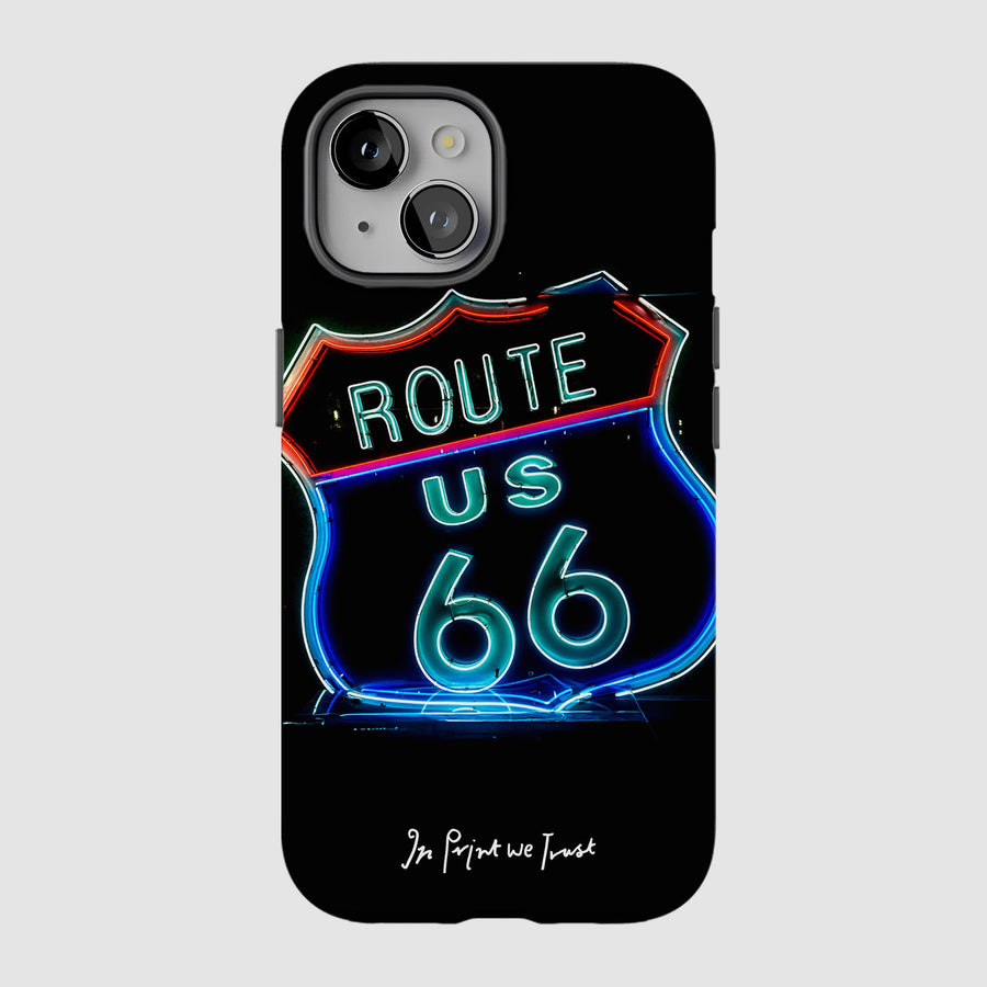 route 66 tough iPhone case - In Print We Trust